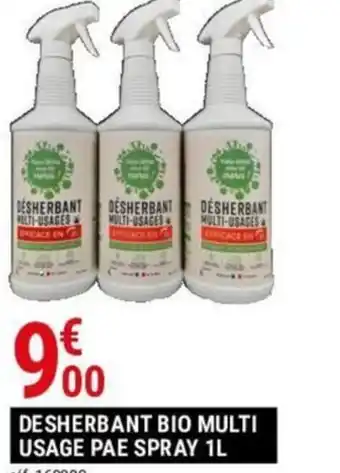 Gamm vert DESHERBANT BIO MULTI USAGE PAE SPRAY 1L offre