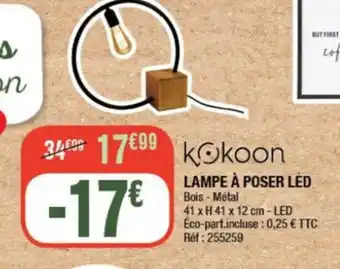La Foir'Fouille LAMPE À POSER LED offre