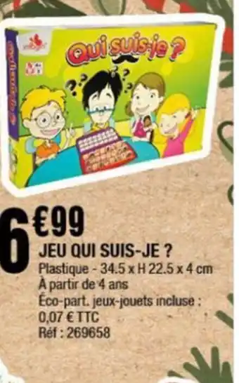 La Foir'Fouille JEU QUI SUIS-JE offre