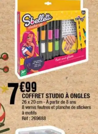 La Foir'Fouille COFFRET STUDIO À ONGLES offre