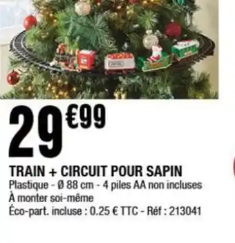TRAIN + CIRCUIT POUR SAPIN