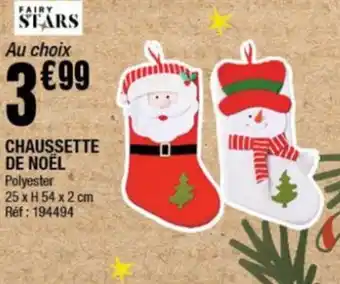 La Foir'Fouille CHAUSSETTE DE NOËL offre