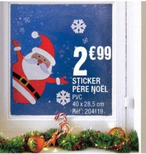 Promo STICKER PÈRE NOËL chez La Foir'Fouille