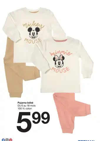 Zeeman Pyjama bébé offre