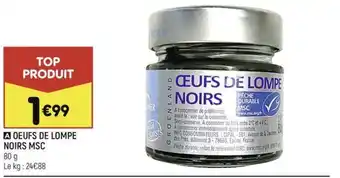 Leader Price OEUFS DE LOMPE NOIRS MSC offre