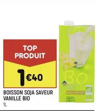 Leader Price BOISSON SOJA SAVEUR VANILLE BIO offre