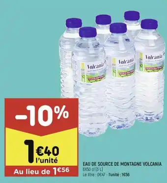 Leader Price EAU DE SOURCE DE MONTAGNE VOLCANIA offre