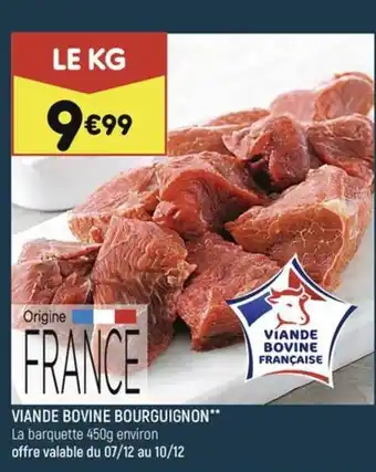 Leader Price VIANDE BOVINE BOURGUIGNON** offre