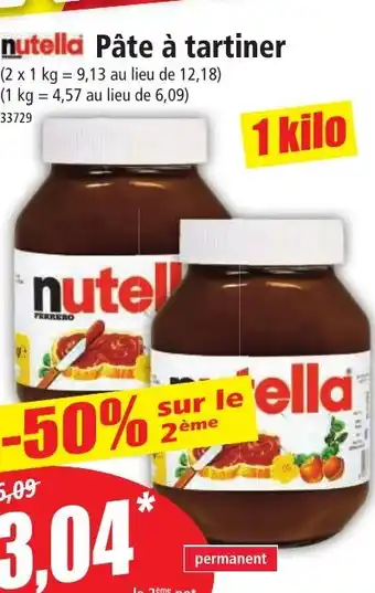 Norma Pâte à tartiner offre