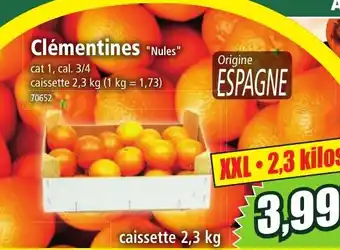 Norma Clémentines "Nules" offre