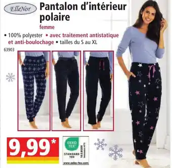 Norma Pantalon d'intérieur polaire offre