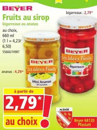 Norma Fruits au sirop offre