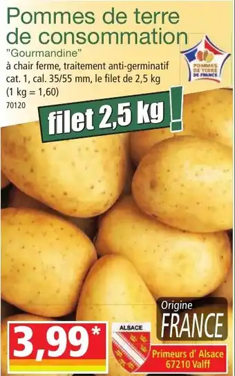 Norma Pommes de terre de consommation offre