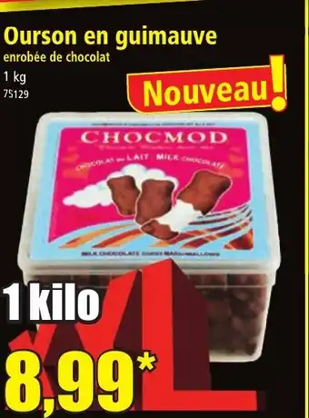 Norma Ourson en guimauve offre