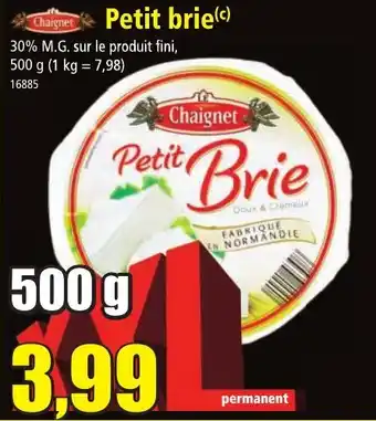 Norma Petit Brie offre
