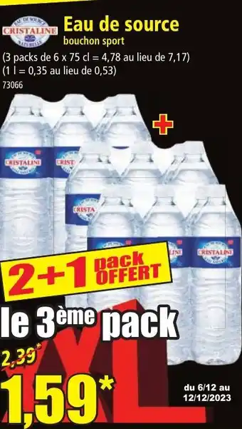 Norma Eau de source offre