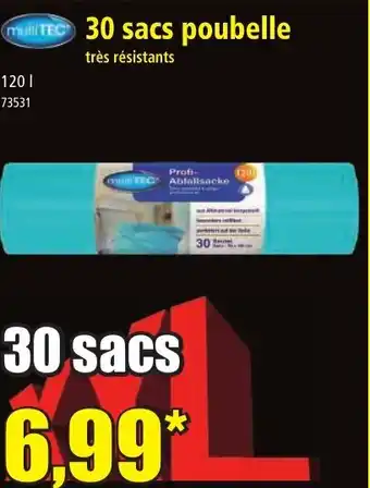 Norma 30 sacs poubelle offre