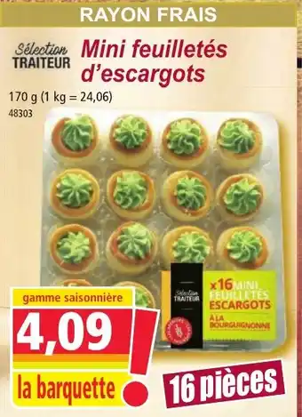 Mini feuilletés d'escargots