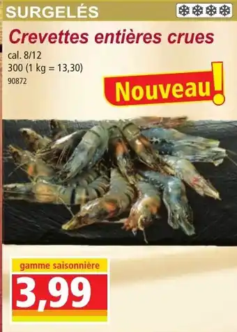 Norma Crevettes entières crues offre
