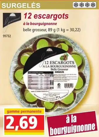 Norma 12 escargots offre