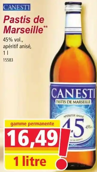 Norma Pastis de Marseille** offre