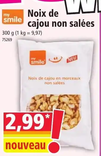 Norma Noix de cajou non salées offre