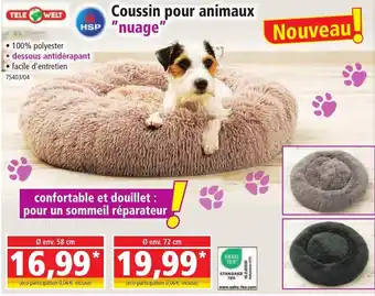 Norma Coussin pour animaux offre
