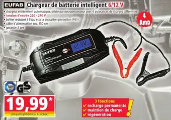 Norma Chargeur de batterie intelligent 6/12 V offre