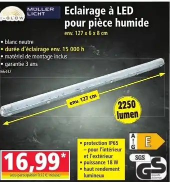 Norma Eclairage à LED pour pièce humide offre