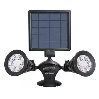 Double projecteur solaire avec détecteur dolby w31 noir plastique 600lm