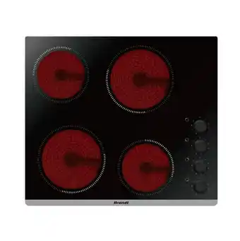 Bricomarché Table de cuisson vitrocéramique 4 feux 6000w noir - bpv6410b offre