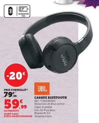 Super U CASQUE BLUETOOTH offre