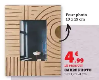 Super U CADRE PHOTO offre