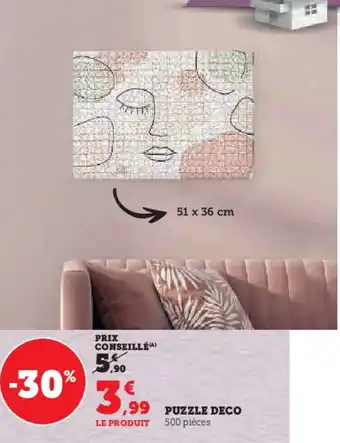 Super U PUZZLE DECO offre