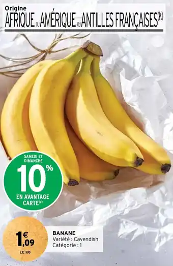 Intermarché BANANE offre
