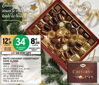 Intermarché BOITE CHEVERNY ASSORTIMENT SANS ALCOOL CEMOI offre