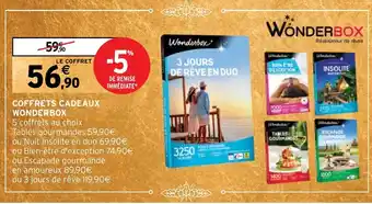 Intermarché COFFRETS CADEAUX WONDERBOX offre