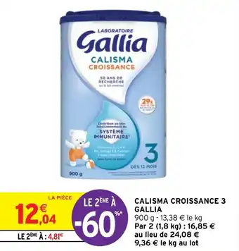 Intermarché CALISMA CROISSANCE 3 Gallia offre