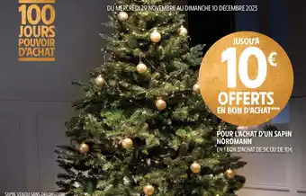 Intermarché POUR L'ACHAT D'UN SAPIN NORDMANN offre