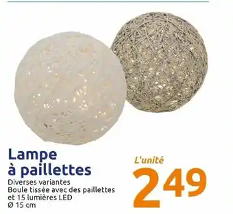 Action Lampe à paillettes offre