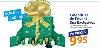 Action Calendrier de l'Avent Spa Exclusives offre