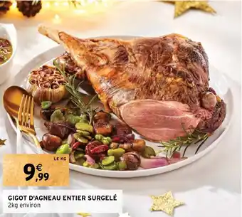 Intermarché GIGOT D'AGNEAU ENTIER SURGELÉ offre