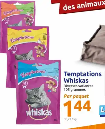 Action Temptations Whiskas offre