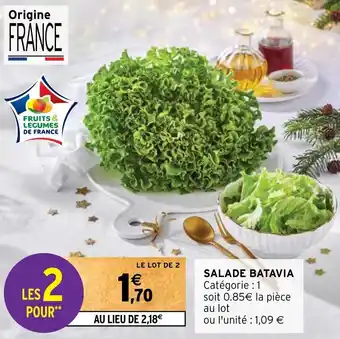 Intermarché SALADE BATAVIA offre
