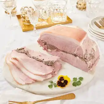 Auchan Jambon à l'ancienne à la truffe 3% label rouge filière auchan cultivons le bon offre