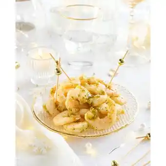 Auchan Crevettes décortiquées cuites réfrigérées marinées ail et fines herbes offre