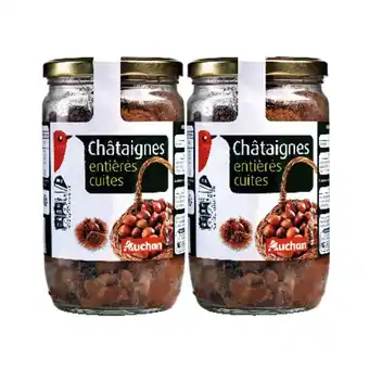 Auchan Châtaignes entières cuites auchan offre