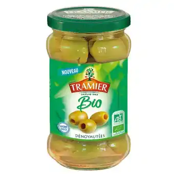 Auchan Olives vertes halkidiki dénoyautées bio tramier offre
