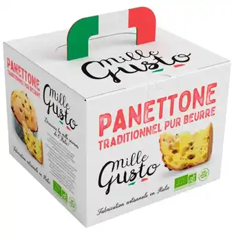 Auchan Panettone traditionnel pur beurre bio alpes biscuits offre