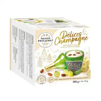 Auchan Délice champagne glacé maison prolainat offre